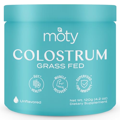 Moty Bovine Colostrum Grass Fed Powder Supplement for Gut Health, Muscle Recovery Moty buy supplements canada