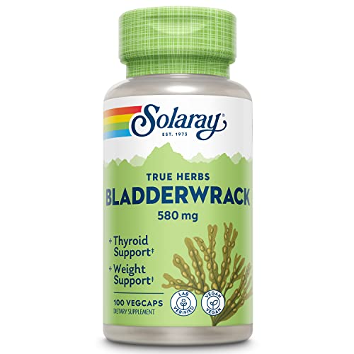 SOLARAY Bladderwrack Seaweed 580 mg Healthy Thyroid Balance and Weight Management SOLARAY buy supplements canada