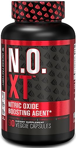 N.O. XT Nitric Oxide Supplement with Nitrosigine L Arginine & L Citrulline for Muscle Growth Jacked Factory buy supplements canada