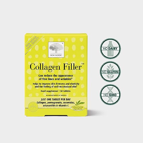 New Nordic Skin Care Collagen Filler 60 Tablets - Reduce The Formation of Wrinkles with Marine Collagen New Nordic Ltd buy supplements canada