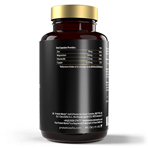 Protein Works - Zinc & Magnesium Supplement Tablets |Added Vitamin B6 | Combats Tiredness & Fatigue Protein Works buy supplements canada