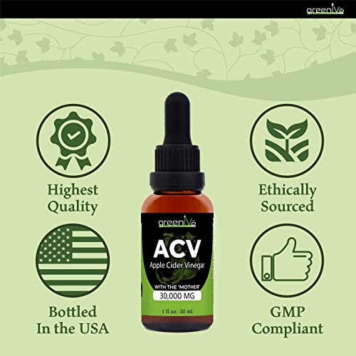 GreenIVe ACV Drops Apple Cider Vinegar Tincture with The Mother Weight Management GreenIVe buy supplements canada