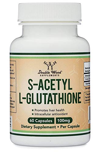 S-Acetyl L-Glutathione Capsules - 100mg, Manufactured and Tested in The USA, 60 Count Double Wood Supplements buy supplements canada