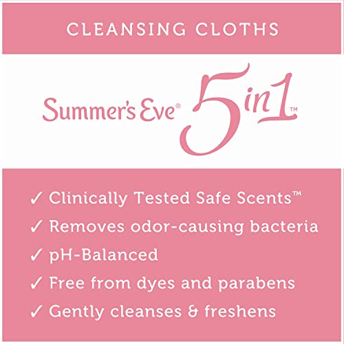 Summer's Eve Sheer Floral Daily Refreshing Feminine Wipes, Removes Odor, pH balanced Summer's Eve buy supplements canada