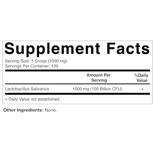 Vitamatic Lactobacillus Salivarius Probiotic Powder - Digestive Support - 100 Gram Vitamatic buy supplements canada
