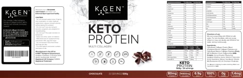 K-GEN™ Keto Collagen Protein Powder Natural Multi Collagen Chocolate Blend, Coconut MCT Vitamin C+B6 K GEN ketogenic enhancement buy supplements canada