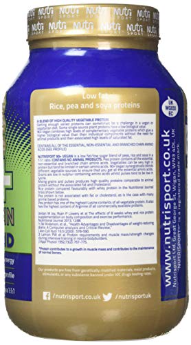 Nutrisport Aspartame Free 90 Plus Vegan Strawberry Protein Powder, 908 g Nutrisport buy supplements canada
