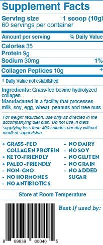 Dr. Kellyann Hydrolyzed Collagen Peptides Protein Powder Unflavored Dr. Kellyann buy supplements canada