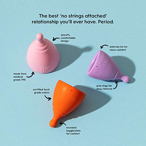 The Hello Cup Extra Small Menstrual Cup, BPA Free, Reusable, Hypoallergenic, Recyclable THE HELLO CUP buy supplements canada
