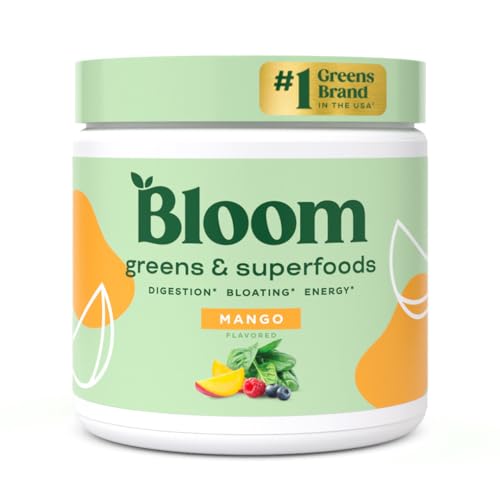 Bloom Nutrition Super Greens Powder Smoothie & Juice Mix (Mango) Bloom Nutrition buy supplements canada