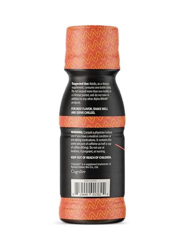 ONNIT Alpha Brain Focus Shot, Peach Flavor, Nootropic Dietary Supplement Drink That Supports Energy, Focus, and Mood, IGEN™ Non-GMO Tested, 2.5 fl oz, 6 Count ONNIT buy supplements canada