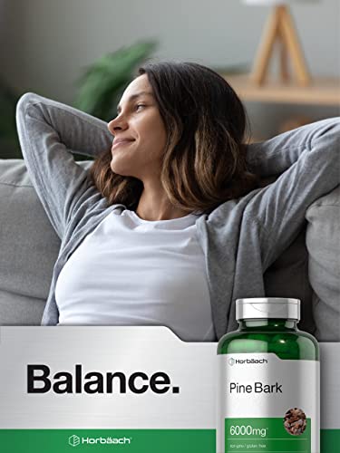 Pine Bark Extract | 6000 mg | 180 Capsules | Standardized to Contain 380 mg Proanthocyan Horbäach buy supplements canada