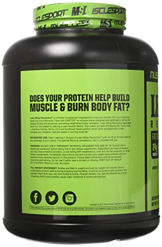 Musclesport Lean Whey Revolution™ Protein Powder - Whey Protein Isolate Musclesport buy supplements canada