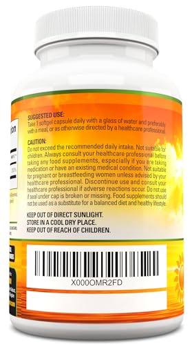 Vitamin D 4,000 IU Softgels, Maximum Strength Vitamin D3 Supplement, 365 Easy to Swallo Vita Premium buy supplements canada