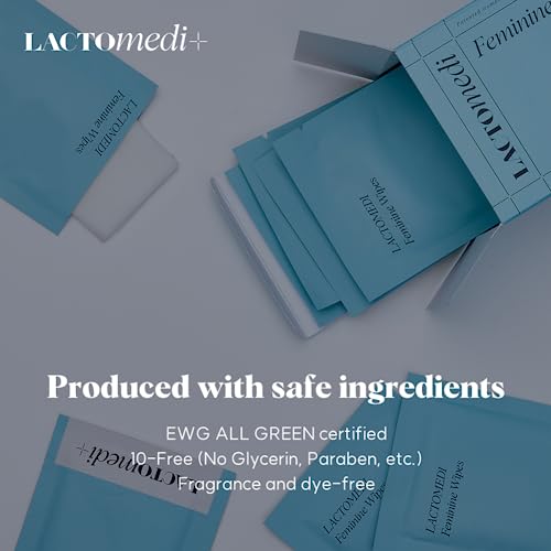 LACTOMEDI Feminine Wipes | Unscented Feminine Wipes | Individually Wrapped | pH-Balanced Feminine LACTOMEDI buy supplements canada