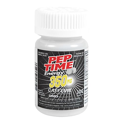 PEPTIME Energy Tablets, Vitamin B6 and B12 Caffeine Pills, 350 mg Caffeine PEPTIME Energy buy supplements canada