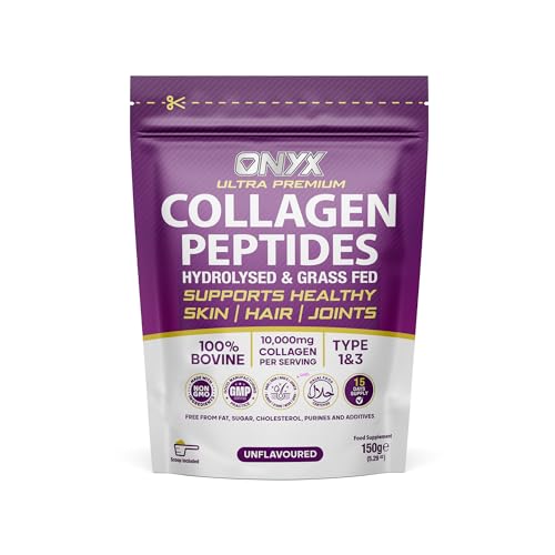 Premium Collagen Powder (Type I, III) Hydrolysed Bovine Collagen Peptides Powder - Halal Certified ONYX INGREDIENTS 101 buy supplements canada