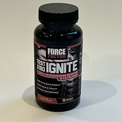 FORCE FACTOR Test X180 Ignite Testosterone Booster for Men, Testosterone Support Force Factor buy supplements canada