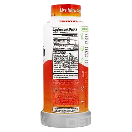 Herbal Clean Same-Day Premium Detox Liquid Drink, Strawberry Mango Flavor, 16 Fl Oz Herbal Clean buy supplements canada