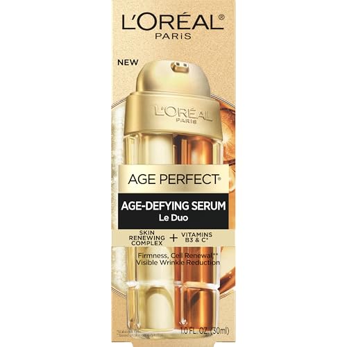 L'Oreal Paris Age Perfect Serum Le Duo, Brightening, Firming and Anti-Aging Serum for Face with Collagen Peptide L'Oreal Paris buy supplements canada