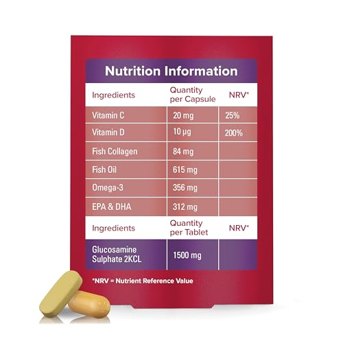 Seven Seas JointCare Max, With High-Strength Glucosamine plus Omega-3, Collagen Seven Seas buy supplements canada
