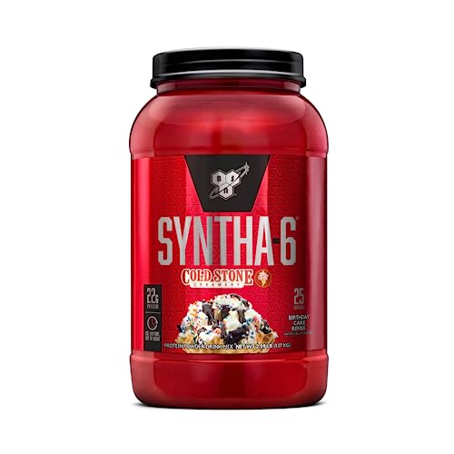 BSN Syntha-6 Whey Protein Powder, Cold Stone Creamery- Birthday Cake Remix Flavor BSN buy supplements canada