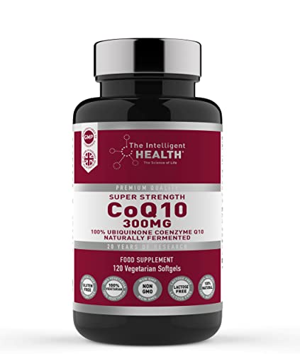 Ubiquinone Coenzyme Q10 300mg Softgel Capsules, 120 Super Strength Vegan Friendly The Intelligent Health buy supplements canada