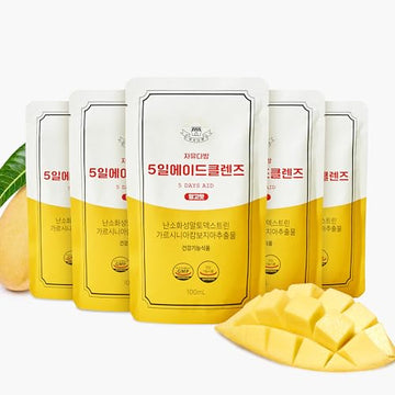 JAYU FreedomCafe 5 Day Detox Cleanse Ade Mango Flavor - 5 Pack (16.90oz) - Supports JAYU buy supplements canada