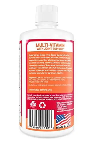ENP Liquid Multi-Vitamin with Joint Support for Adults | Multivitamin for Women & Men | Plus Glucosamine with MSM | 32 oz | ENP buy supplements canada