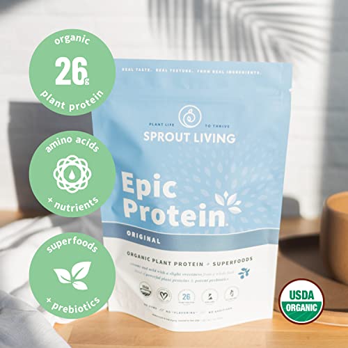 Sprout Living, Epic Protein, Plant Based Protein & Superfoods Powder, Original, Unflavored Sprout Living buy supplements canada