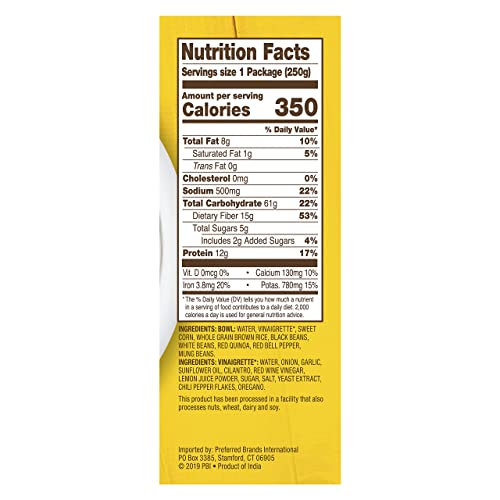 TASTY BITE Mexican Protein Bowl, 8.8 Ounce, Pack of 6, Ready to Eat, Microwaveable TASTY BITE buy supplements canada