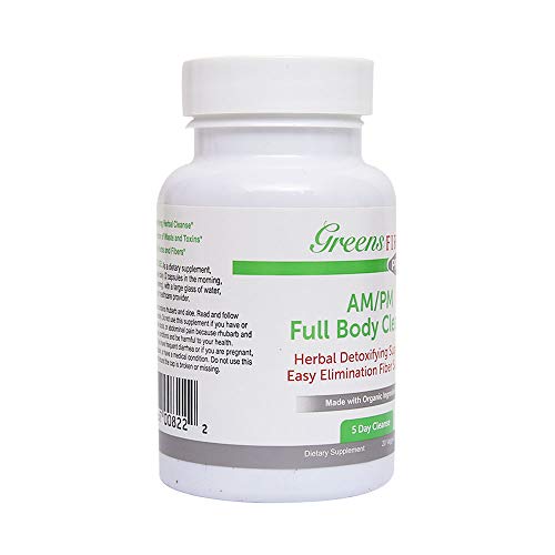 Greens First Full Body AM/PM Cleanse, 20 Veggie Capsules – Supplement for Natural Detox Greens First buy supplements canada