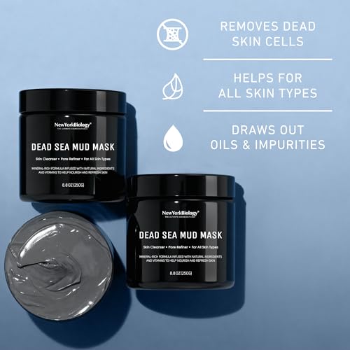 New York Biology Dead Sea Mud Mask for Face and Body | Spa Quality Pore Refiner for Oily Skin | Natural Skincare for Women & Men NEW YORK BIOLOGY THE ULTIMATE COSMECEUTICALS buy supplements canada