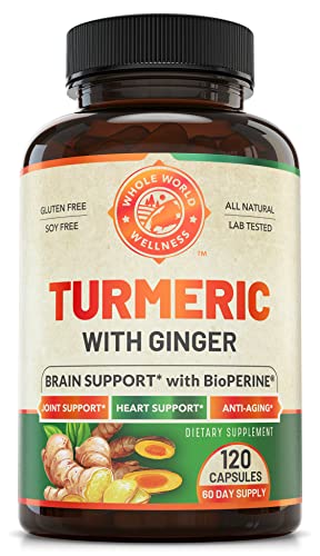 Organic Turmeric Curcumin with Ginger and Black Pepper for Max Absorption WHOLE WORLD WELLNESS buy supplements canada