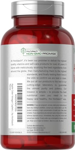Apple Cider Vinegar Tablets 3200mg | 180 Pills | Vegetarian, Non-GMO & Gluten Free Supplement Horbäach buy supplements canada