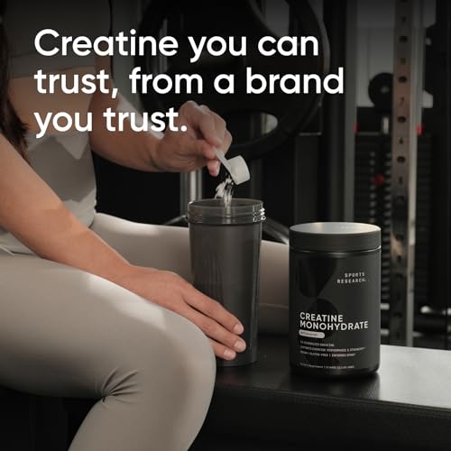 Sports Research Creatine Monohydrate - Gain Lean Muscle, Improve Performance Sports Research buy supplements canada