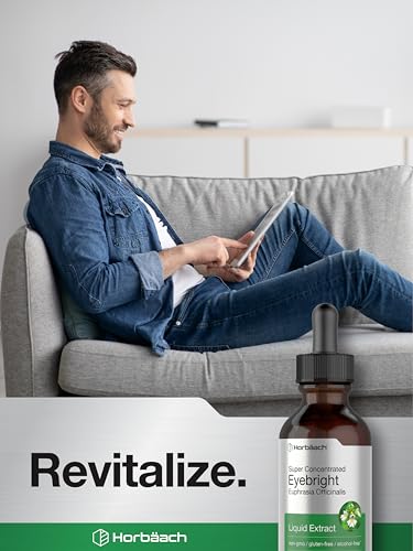 Eyebright Herb Supplement | 2 fl oz | Alcohol Free Drops | Super Concentrated Liquid Horbäach buy supplements canada