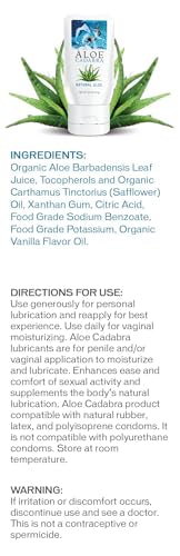 Aloe Cadabra Natural Water Based Personal Lube, Organic Lubricant for Her, Him & Couples, Unscented Aloe Cadabra buy supplements canada