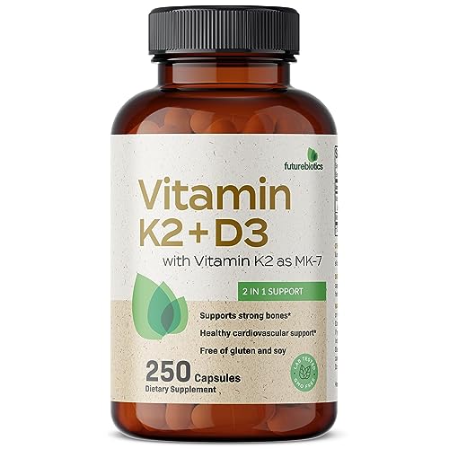 Futurebiotics Vitamin K2 (MK7) with D3 Supplement - Non-GMO Formula - 5000 IU Vitamin Futurebiotics buy supplements canada
