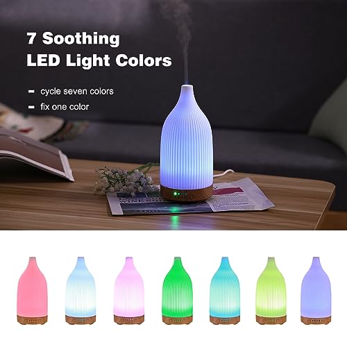 Coolego Ceramic Diffuser, 100ml Essential Oil Diffuser Ultrasonic Cool Mist Aromatherapy Diffuser Coolego buy supplements canada