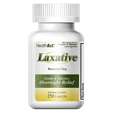 HealthA2Z Laxative Bisacodyl 5mg | 250 Counts | Gentle and Fast Overnight Relief HealthA2Z buy supplements canada