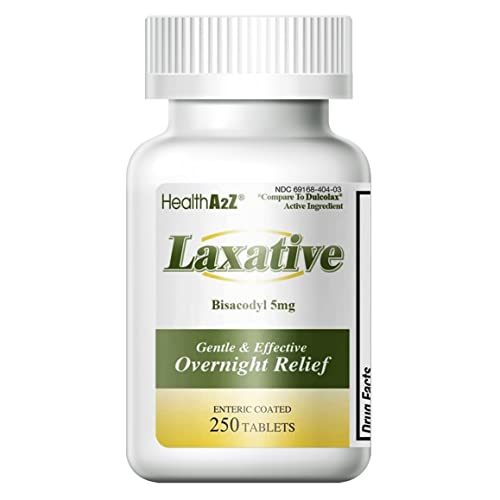 HealthA2Z Laxative Bisacodyl 5mg | 250 Counts | Gentle and Fast Overnight Relief HealthA2Z buy supplements canada