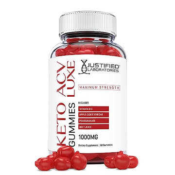 Justified Laboratories Luxe Keto ACV Gummies 1000MG with Pomegranate Juice Beet Root Justified Laboratories buy supplements canada
