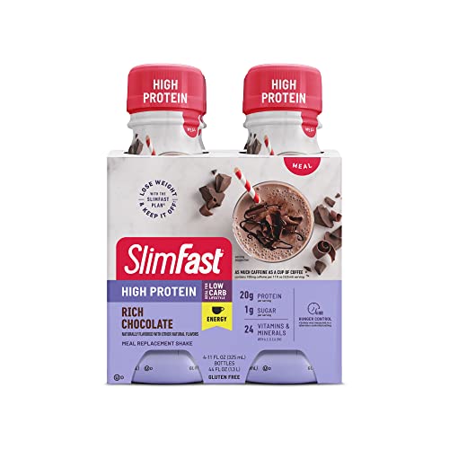 SlimFast Advanced Energy High Protein Meal Replacement Shake, Rich Chocolate, 20g SlimFast buy supplements canada
