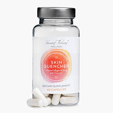 Simone Thomas Wellness, SkinQuencher Marine Collagen with Vitamin C, Food Supplement 60 Capsules Simone Thomas Wellness buy supplements canada