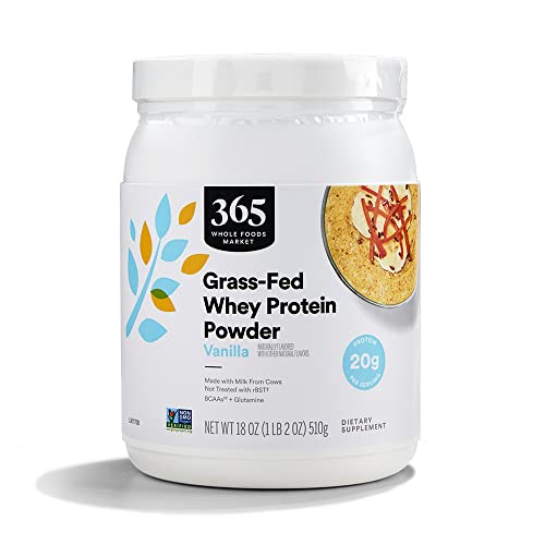 365 by Whole Foods Market, Vanilla Grass Fed Whey Protein, 18 Ounce 365 by Whole Foods Market buy supplements canada