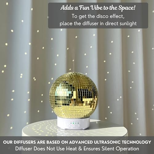 Disco Ball Diffuser Rotating - 300 ML Mirror Ball Oil Diffuser, Essential Oils Diffusers for Home SCANDINORDICA buy supplements canada