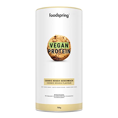foodspring Vegan Protein Cookie Dough - 21g Protein per Shake to Build Muscle, B12, B6, folic Acid foodspring buy supplements canada