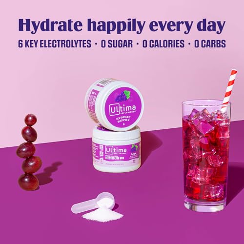 Ultima Replenisher Daily Electrolyte Drink Mix – Grape, 30 Servings – Hydration Powder Ultima Replenisher buy supplements canada