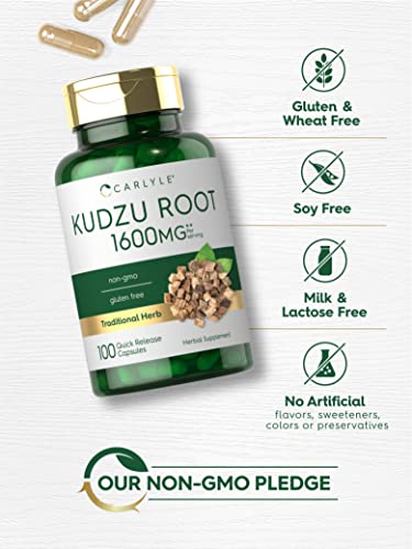 Carlyle Kudzu Root | 100 Extract Capsules | Non-GMO and Gluten Free Formula Carlyle buy supplements canada